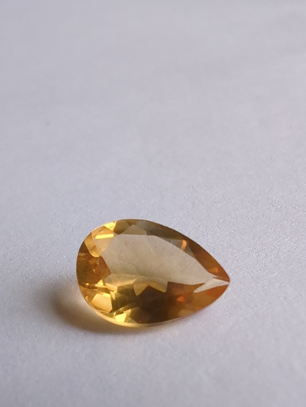 Citrine Carat Pear Cut 1.6 Carat Loose Gemstone